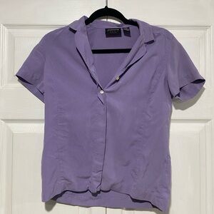 Liz Claiborne Lavender Button Down Shirt